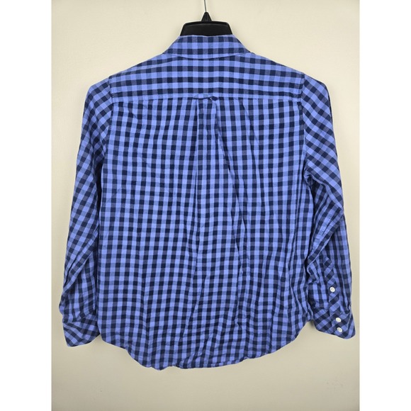 Vineyard Vines Wmns Gingham Button Up Shirt‎ Lng Sleeve Cotton Cashmere size 8 - Picture 6 of 8